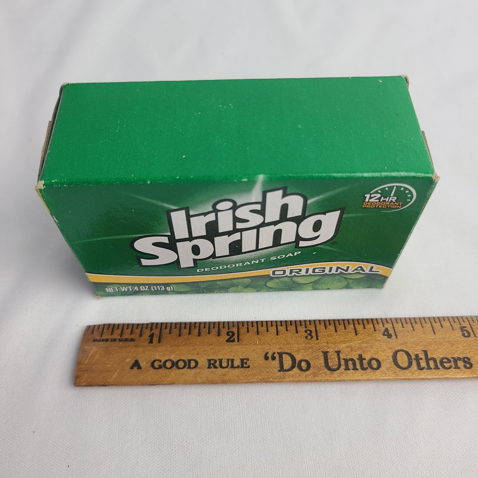 Irish Spring Original Deodorant Bar Soap, 4.0 Ounce Bath Size – Single Bar
