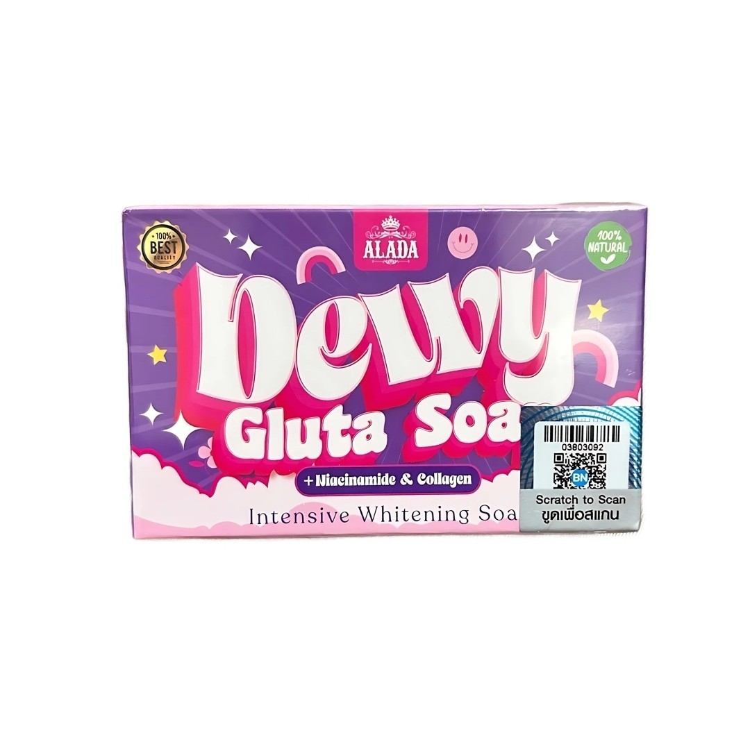 🆕️ ALADA Natural Dewy Gluta Soap 70g Intensive With Niacinamide & Collagen 💯✅