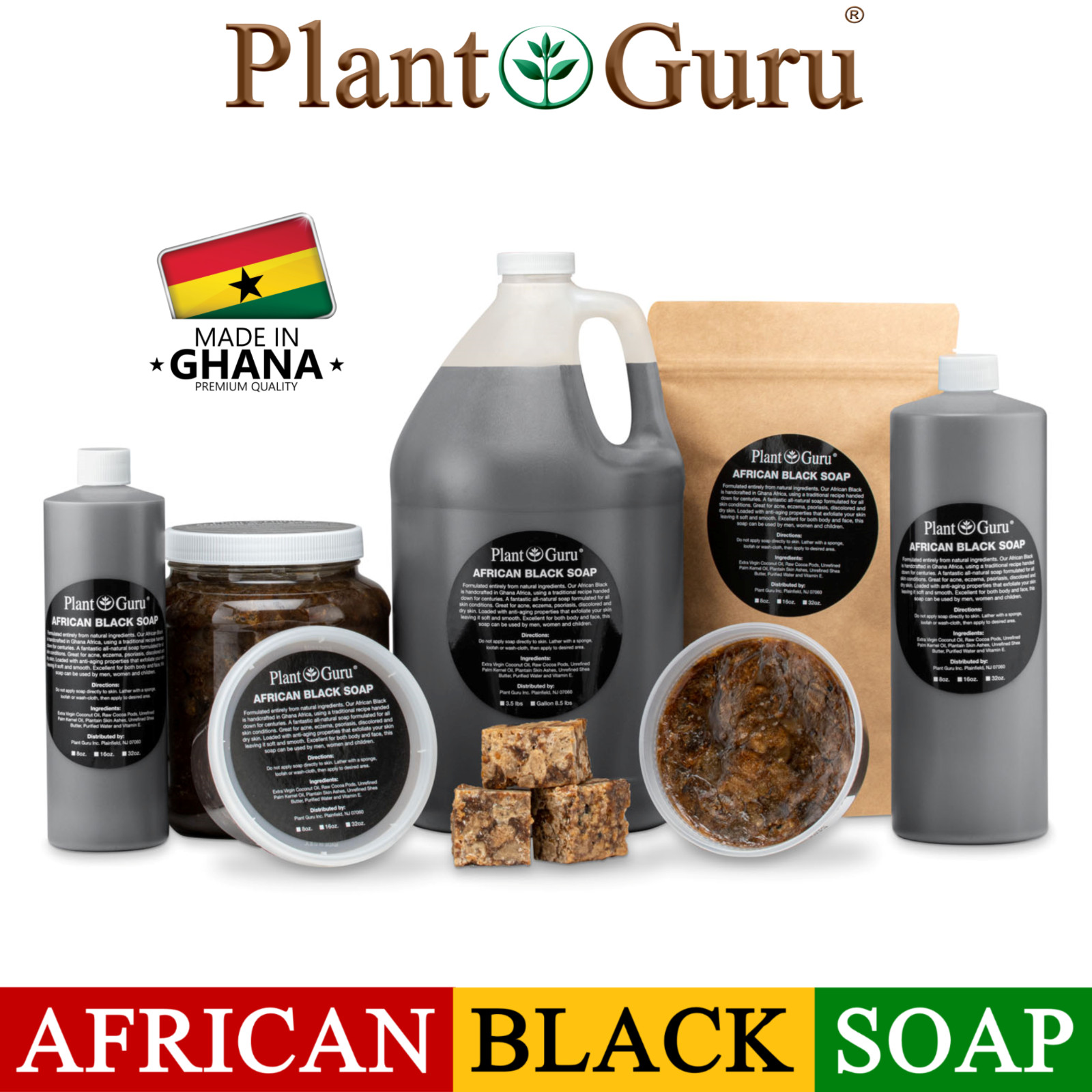 Aromatherapy African Black Soap Paste Raw Organic 100% Pure With Essential Oils
