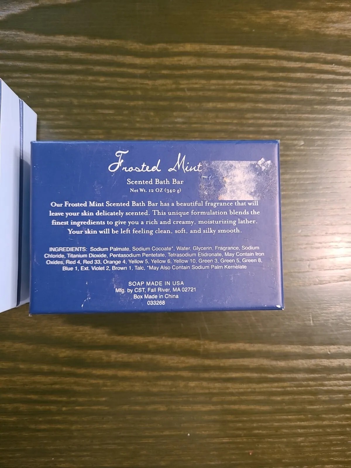 New Lot Frosted Mint 12oz + Winter Frost 8oz Scented Holiday Bar Soap