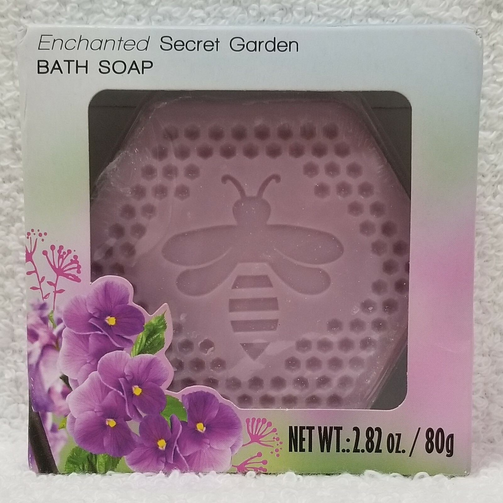 Floral Breeze ENCHANTED SECRET GARDEN Bath Soap Bar Bee Wal-Mart 2.82 oz/80g New