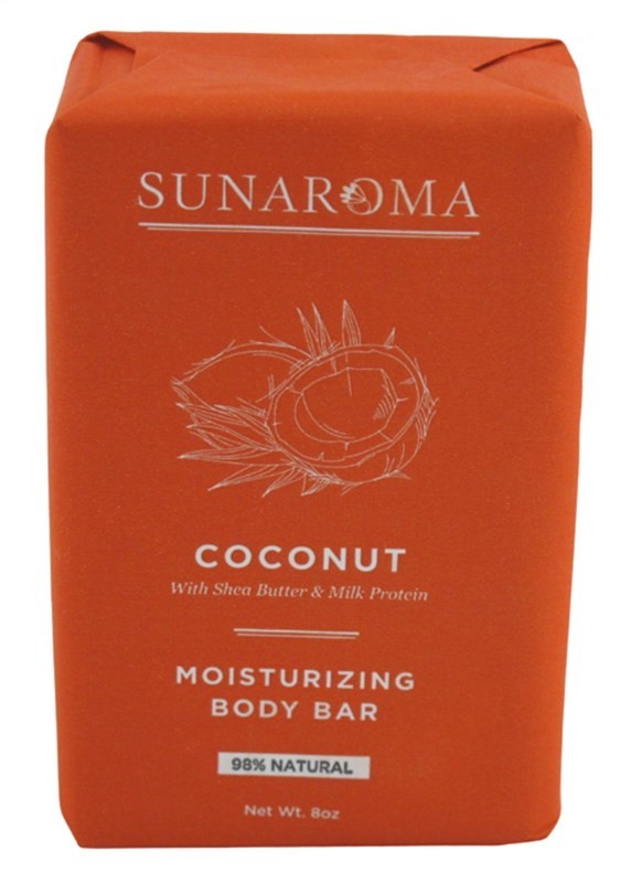 Sunaroma Soap Bar Coconut Shea Butter + Milk Protein 8 Ounce
