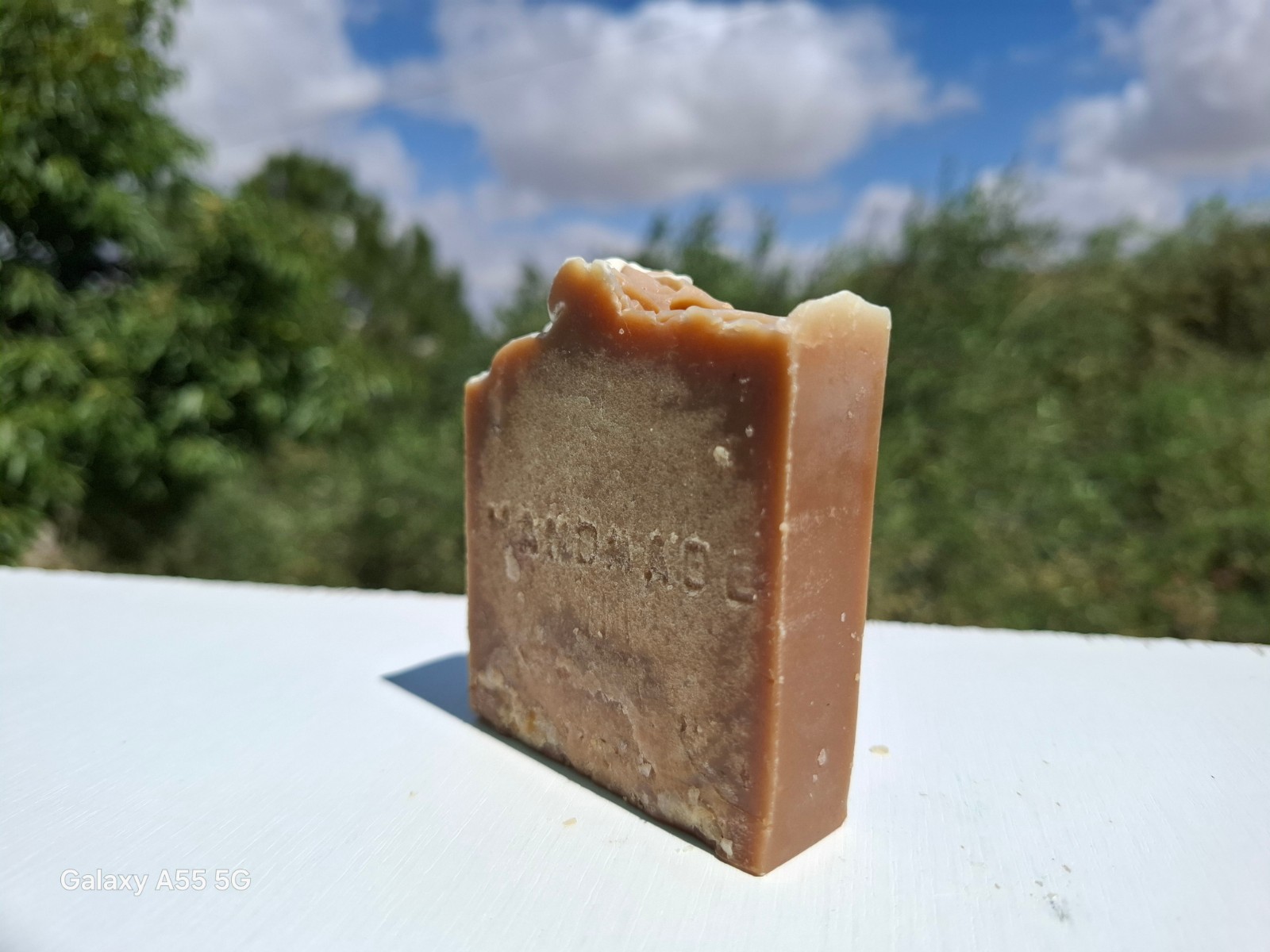 Handmade Natural Olive Oil Soap Bar with Coconut, Castor, Palm Oil & Condensed