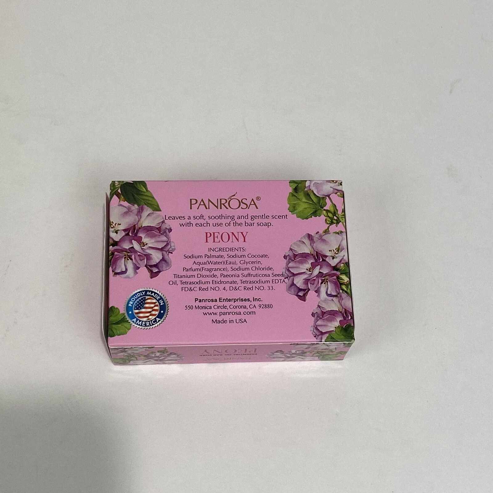 {Lot of 3} Essential Oil Bar Soap by Panrosa – Peony Gentle Rose Avocado Scents
