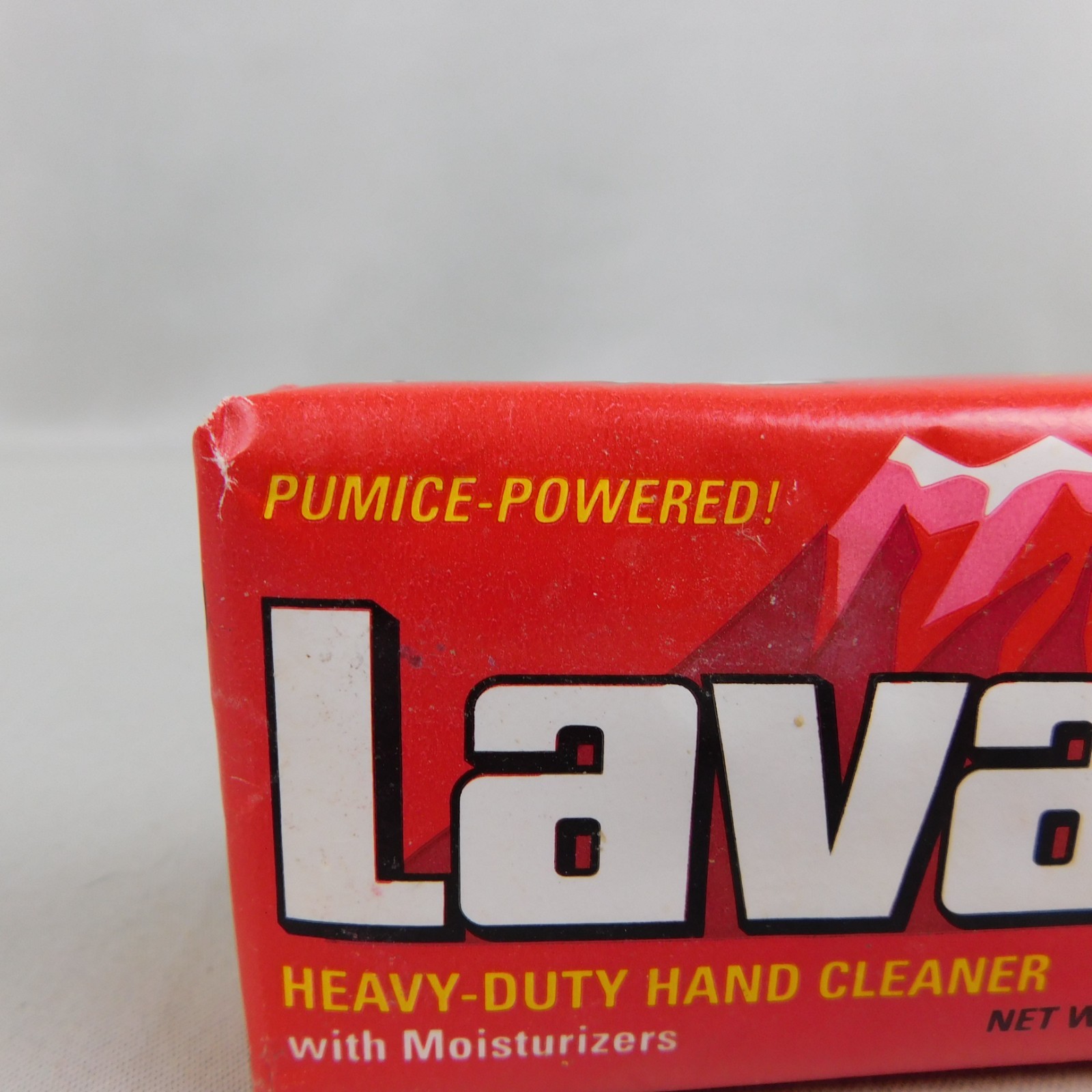 90s NOS Lava Heavy Duty Hand Cleaner 5.75oz Bar Soap Red NASCAR Package #A297