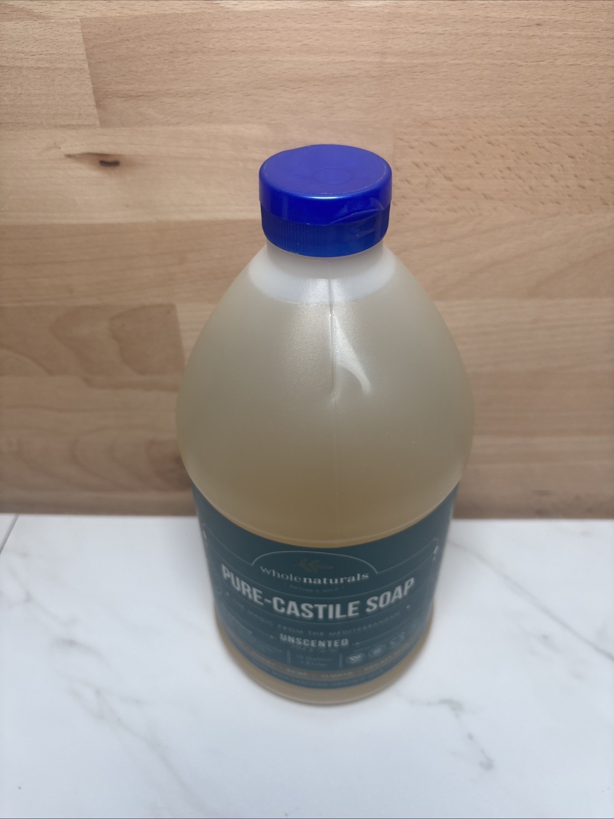 WholeNaturals Pure Castile Soap Liquid Unscented 64 Fl Oz