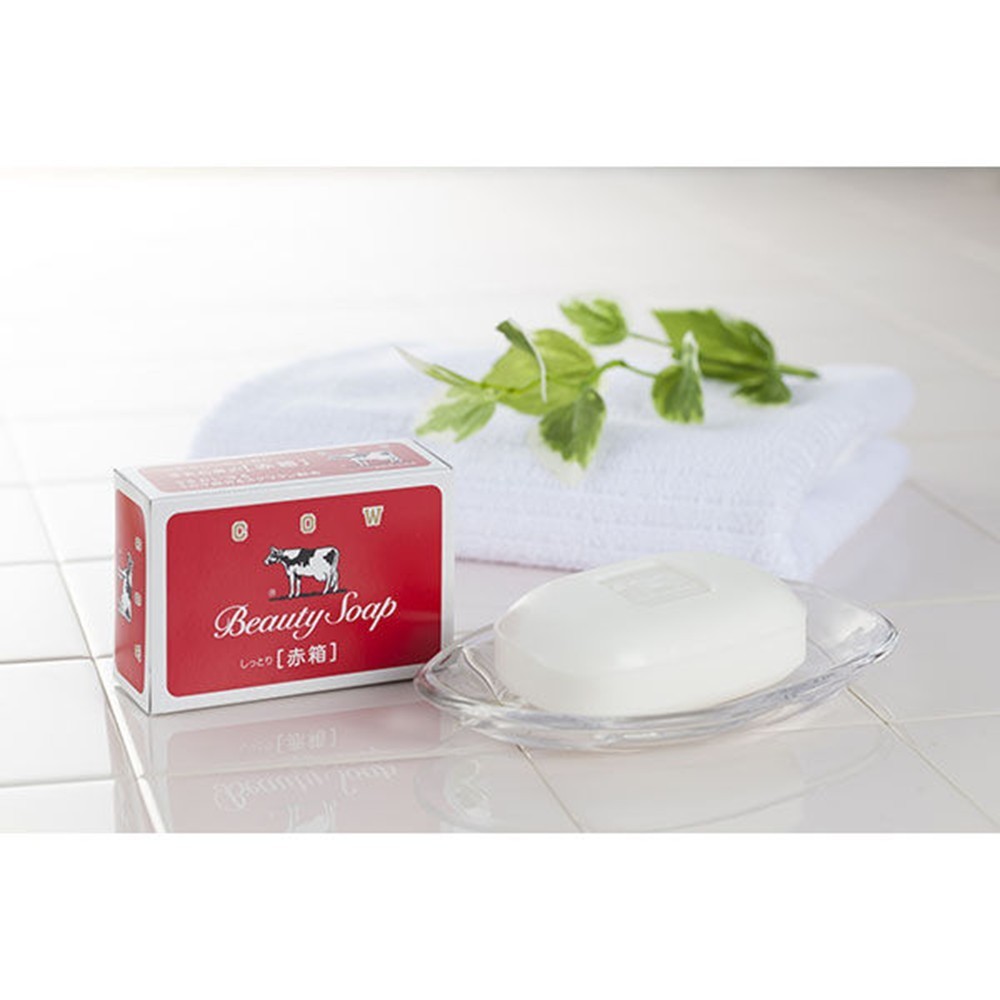 Cow Brand, Japanese Bar Soap, Red Box, 90g x 6pcs (Pack of 1)