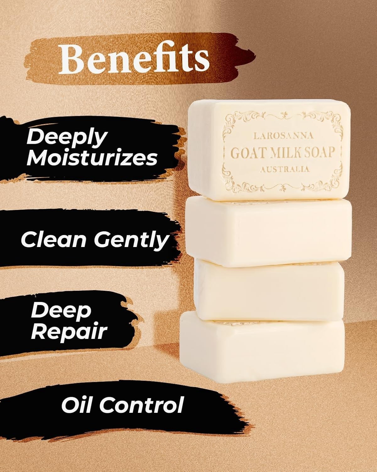 Australian Goat Milk Soap,Helps Moisturize,Smooth & Cleanse Skin,Triple-mille…