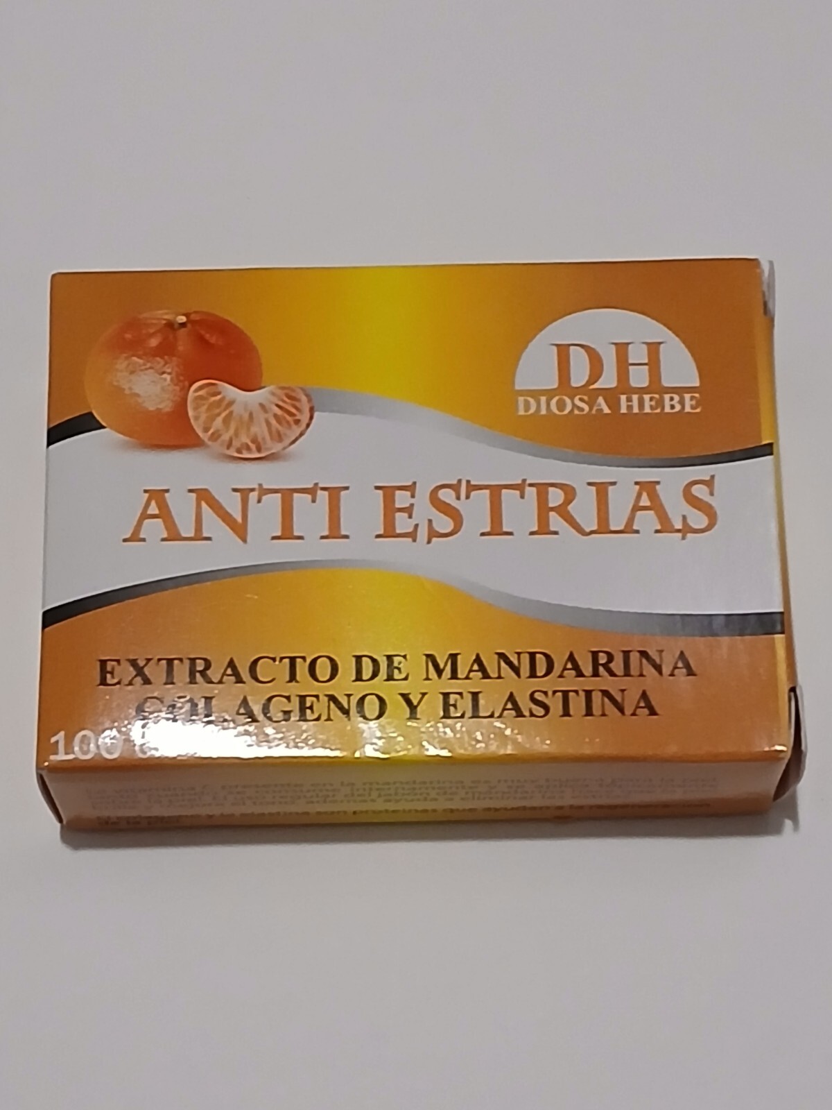 DH Jabon ANTI Estrias Extracto De Mandarina Colageno Y Elastina 100g