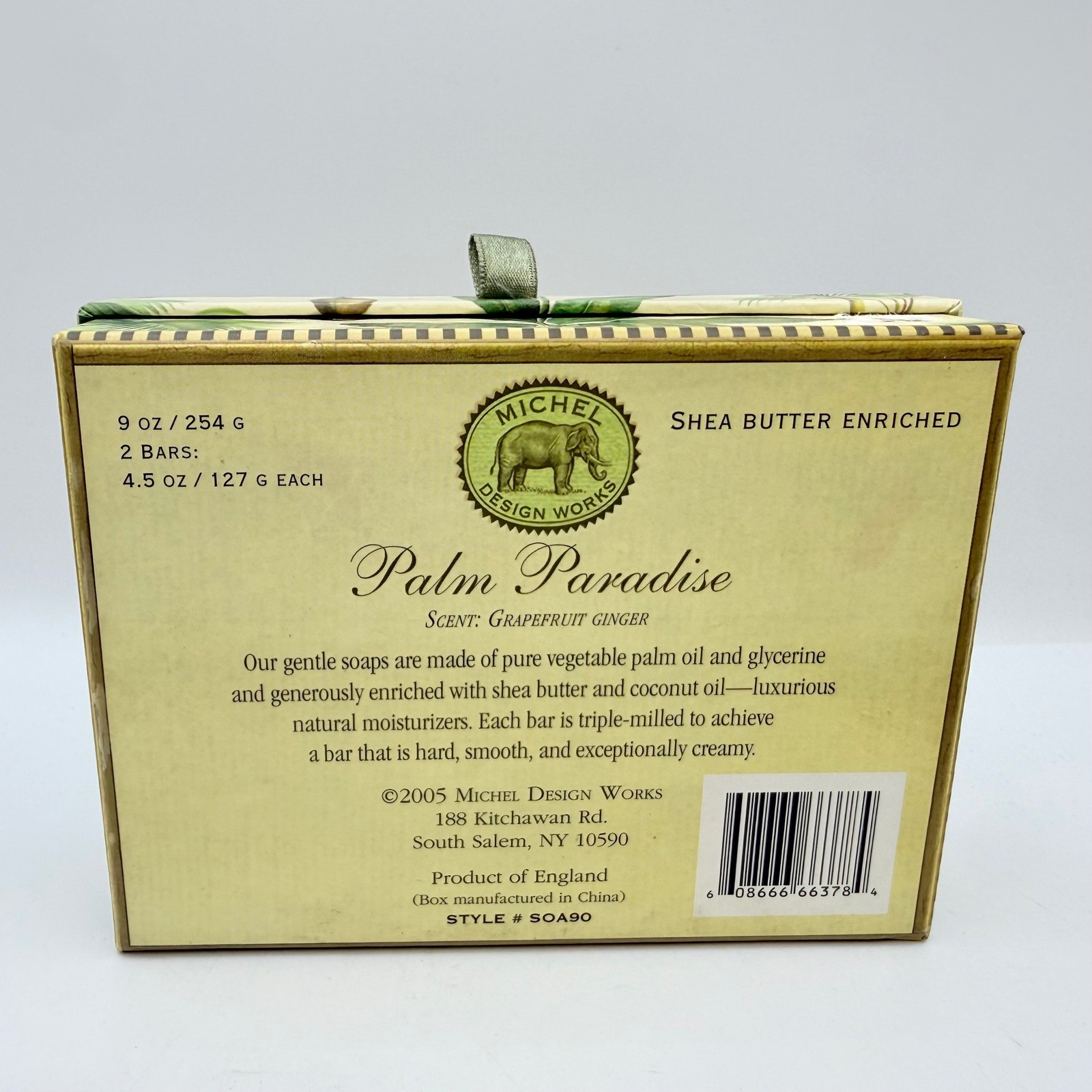 Michel Design Works Palm Paradise Grapefruit Ginger Shea Butter Soap Set 2 Bars