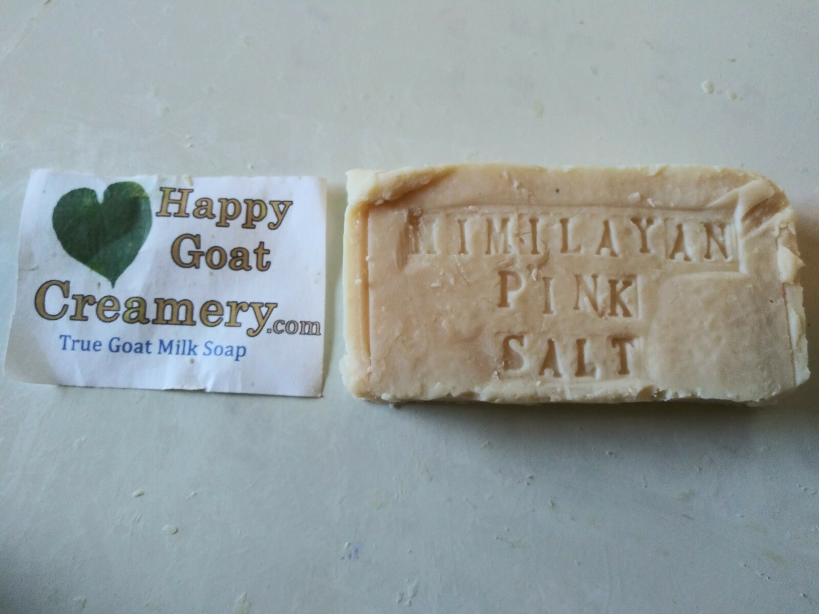 HIMALAYAN PINK SALT GOAT MILK SOAP HAPPY GOAT CREAMERY FREE SHIPPING UNSCENTED