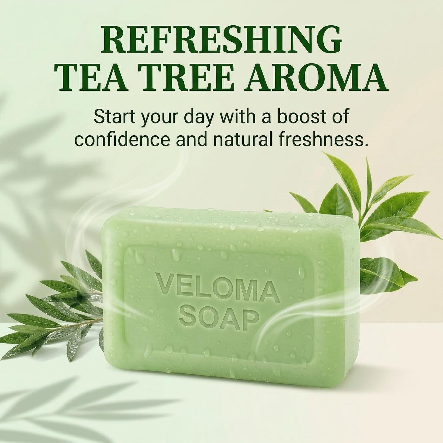 Veloma Antifungal Soap,Veloma Soap,Soothing Tea Tree & Eucalyptus, Deep Pore Cle