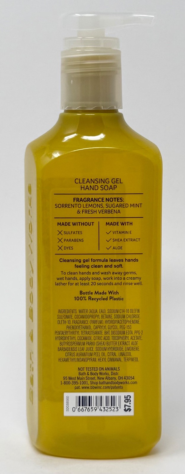 5 NEW BATH & BODY WORKS LIMONCELLO CLEANSING GEL HAND SOAP WASH PUMP 8 OZ LEMON