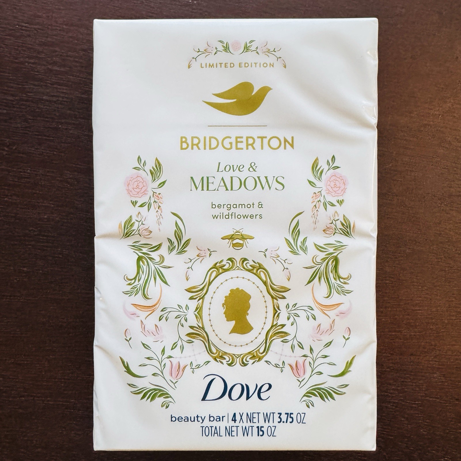 4 x Bridgerton Dove Love And Meadows Bergamot Wildflowers Beauty Bar Soap Soaps