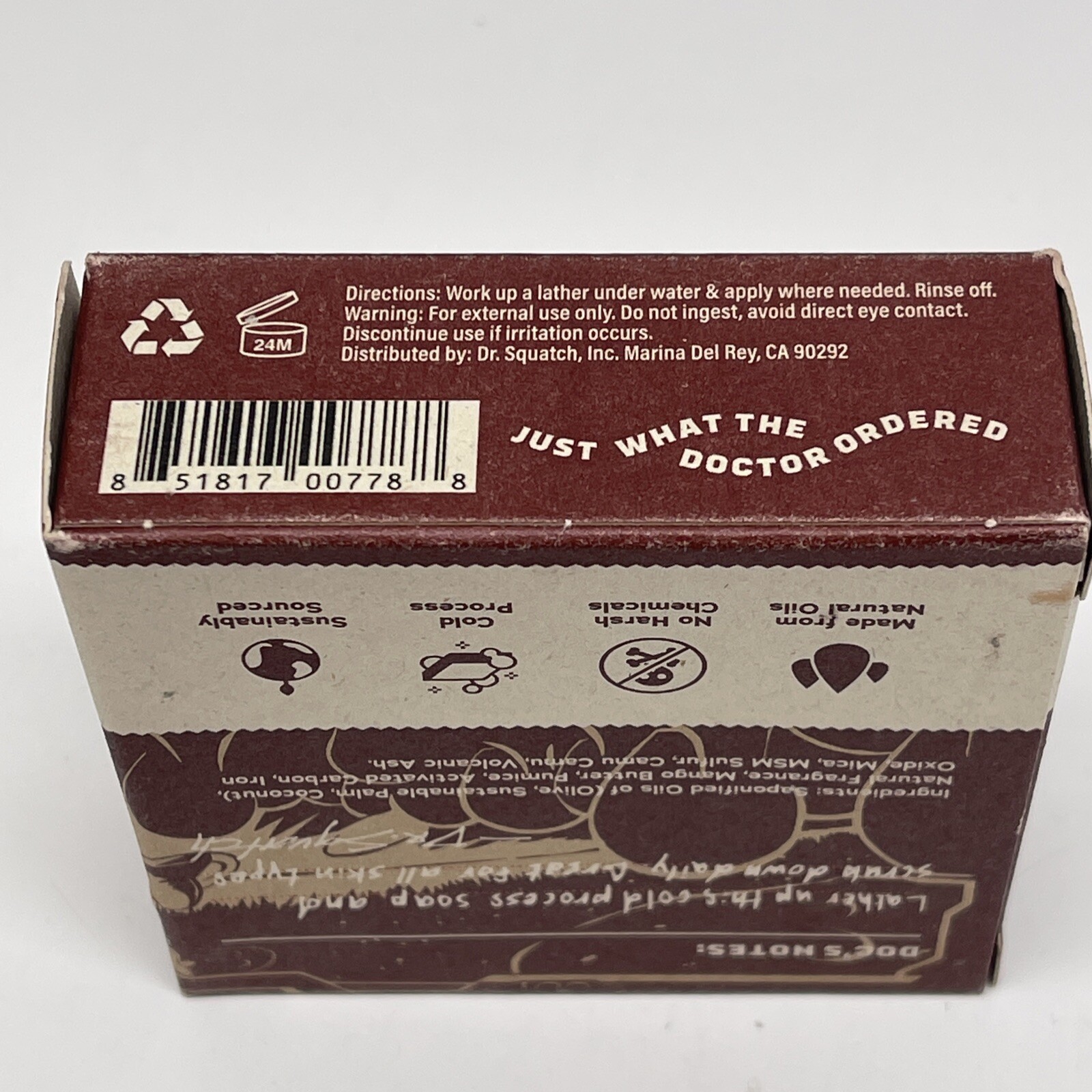 Dr. Squatch Mars Bar Bricc Volcanic Ash & Pumice Limited Edition Soap BRAND NEW