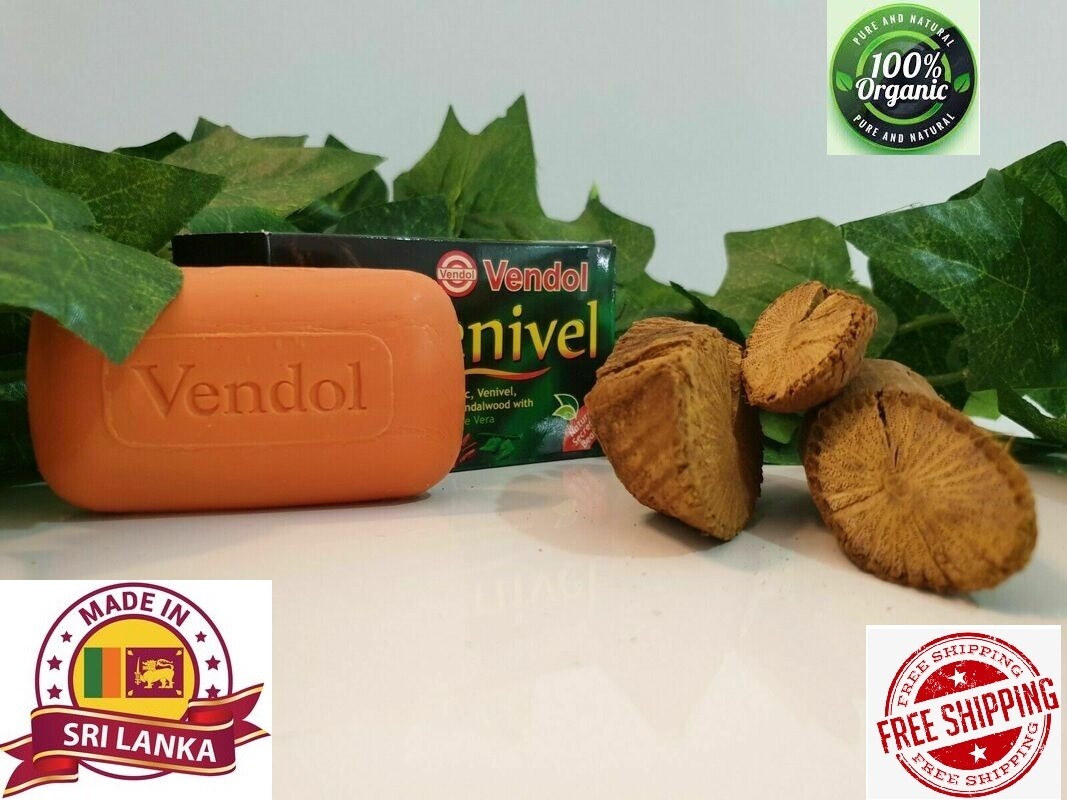 Vendol Venivel Soap Natural Herbal Beauty Skin Ayurvedic Sandalwood Turmeric 2Pc