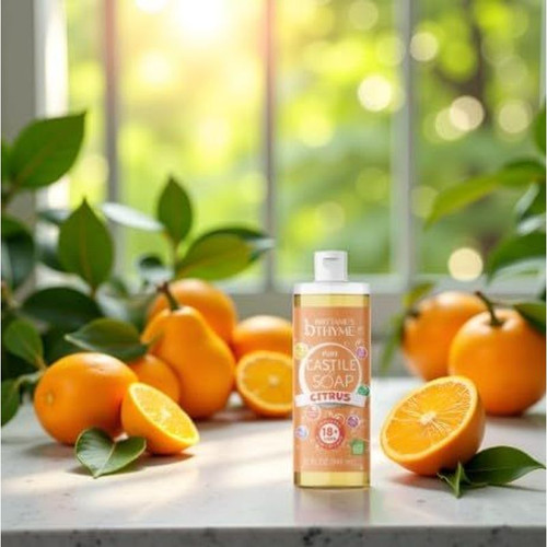 Brittanie’s Pure Castile Liquid Soap Refill, Citrus, 32 32 Fl Oz (Pack of 2)