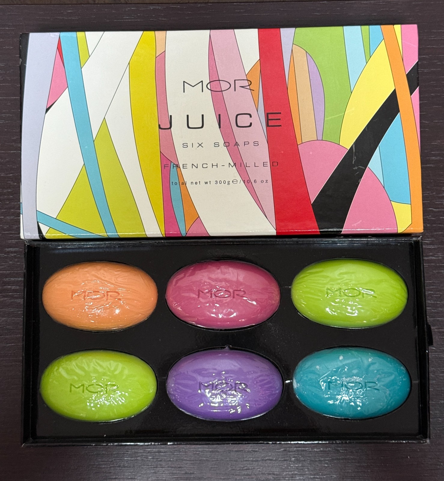 MOR JUICE French-Milled Soap Gift Box Set of 6 Australia New