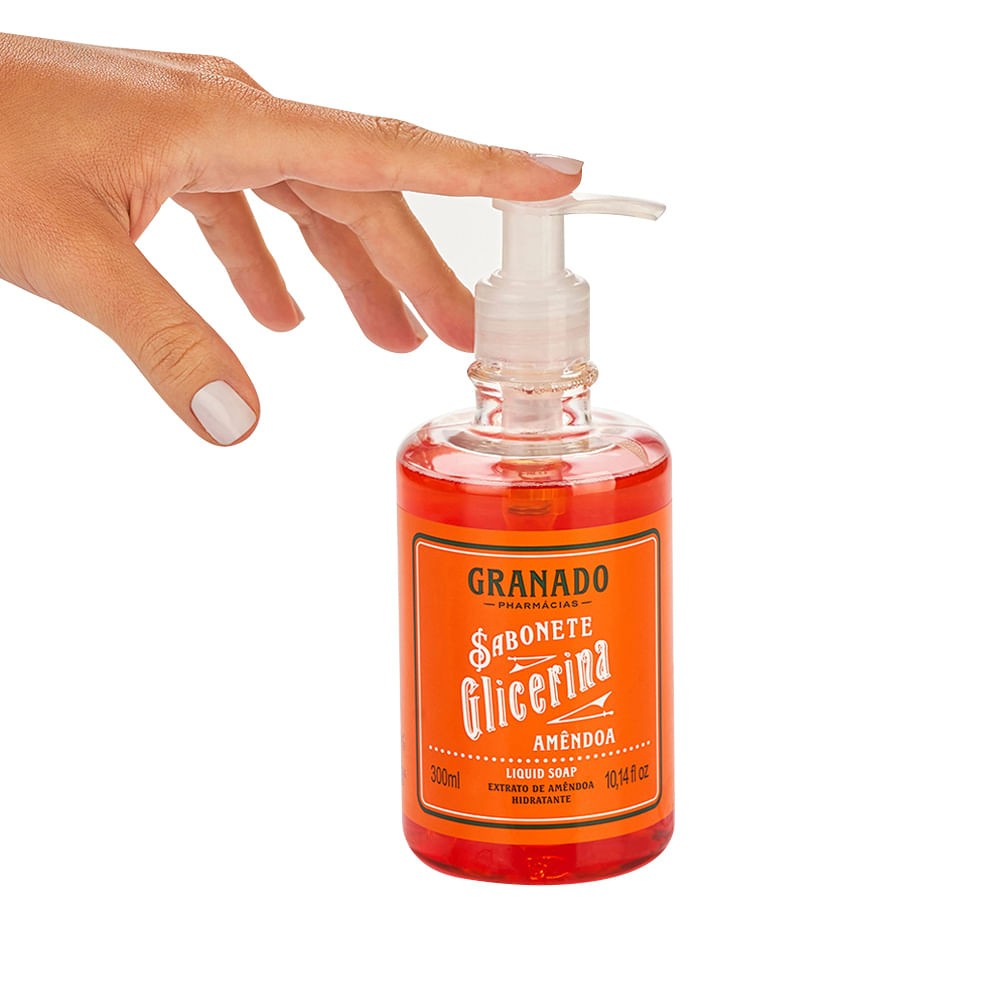 Granado Glicerina Sabonete Liquido Glicerina Amendoa 300Ml (Liquid Soap 10FlOz)