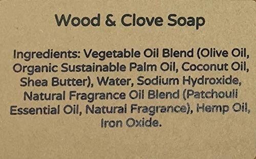 YANKEETRADERS Wood and Clove Soap – Natural, Vegan, Handmade / 2, 4 oz bars