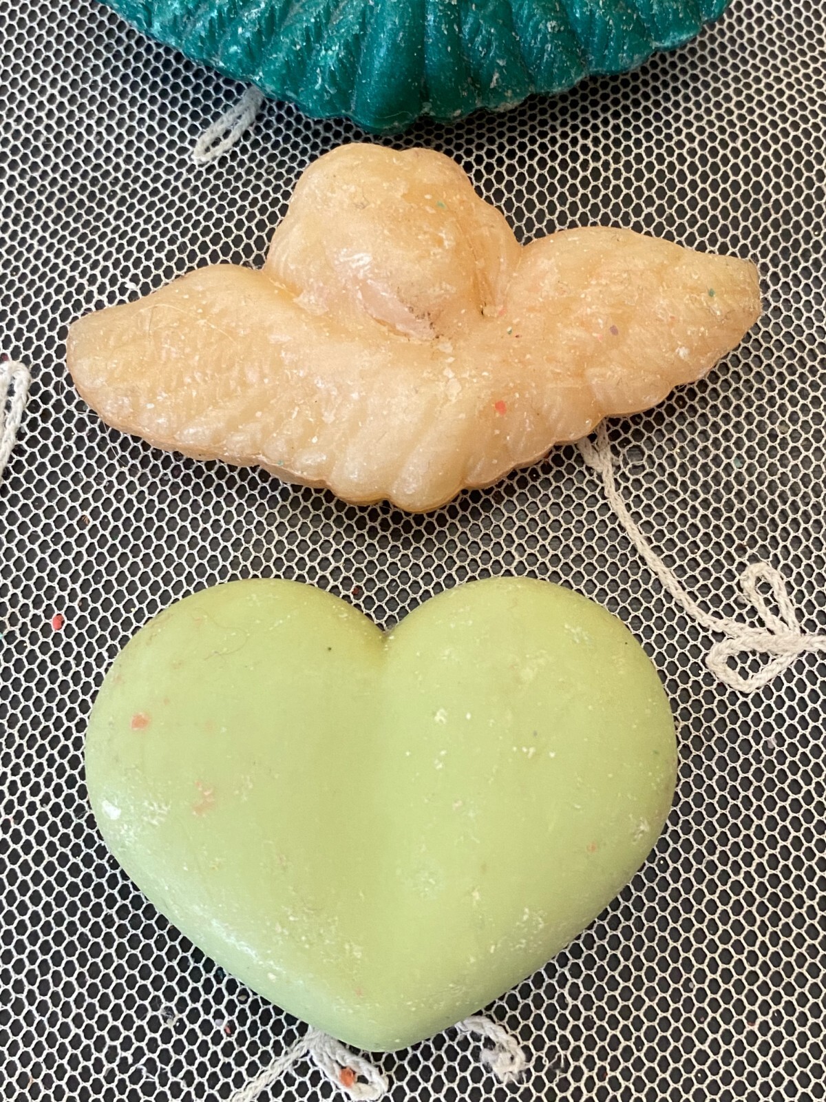 Vintage Lot of 4 Scented Angel & Heart Soaps Decor Display