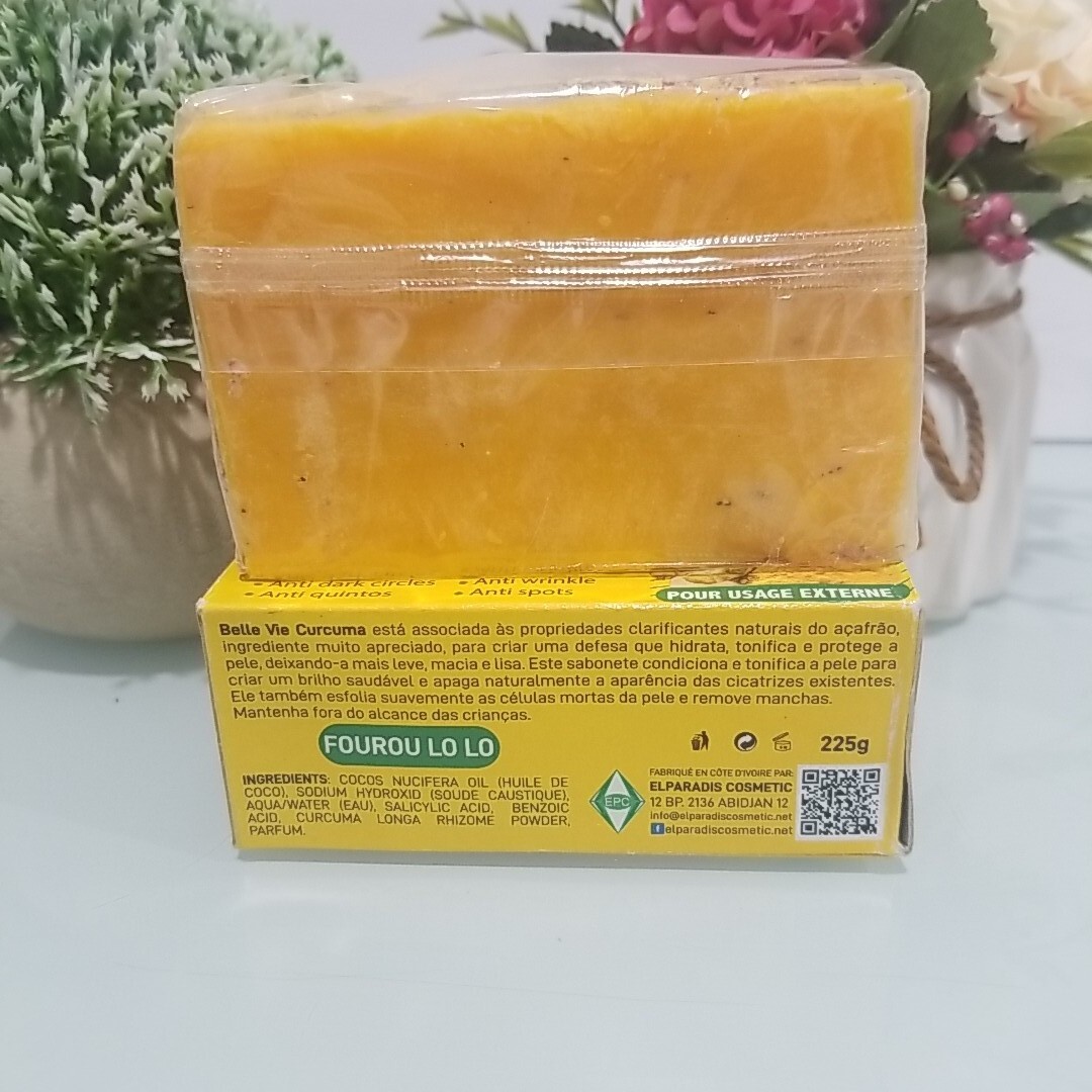 6X Belle Vie Rich Turmeric Soap Curcuma Extract 225g 💯% AUTHENTIC (Lot Of 6)