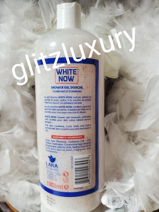 LANA White Now exfoliating & whitening shower gel. 1000ml x 1👌👌ALL SKIN TYPES