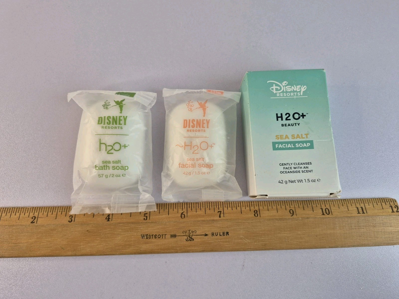 Disney Resorts H2O Beauty Sea Salt Bath Facial Soap Hotel Samples Lot 3 Sealed