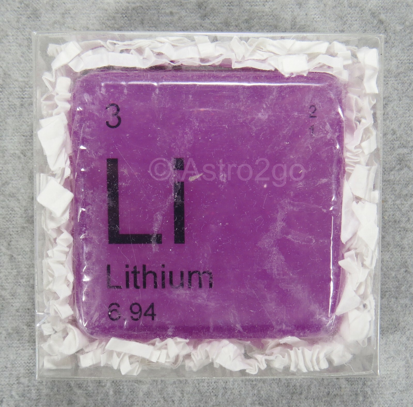 PERIODIC TABLE ELEMENT “Li” LITHIUM NOVELTY HAND BATH SOAP-4 oz JUST BUBBLY NEW!