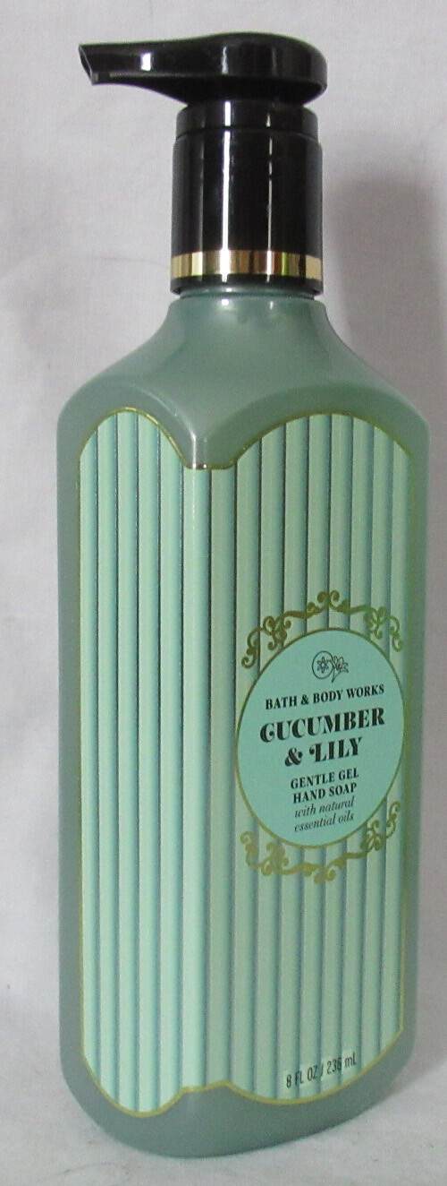 Bath & Body Works 8 fl oz Gentle Gel Hand Soap Lot Set of 2 CUCUMBER & LILY
