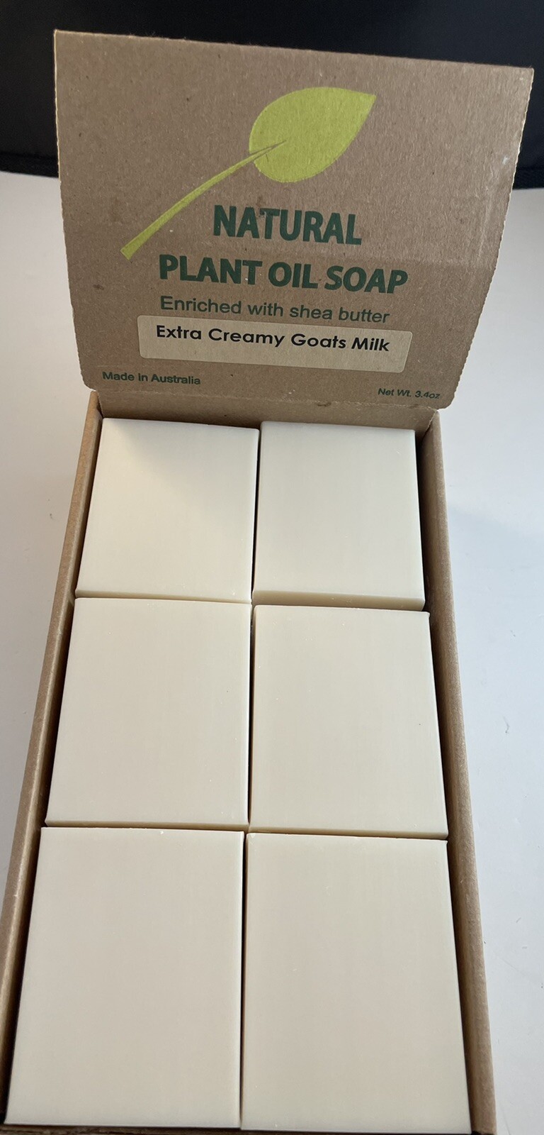 Natural Plant Oil Soap ￼ With Shea Butter Extra Creamy Goats Milk Soap 1-Bar