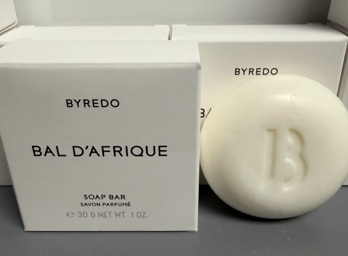 10 PACK BYREDO Bal D’Afrique WHITE Soap Bar Lot 1oz 30g each Travel Size Facial