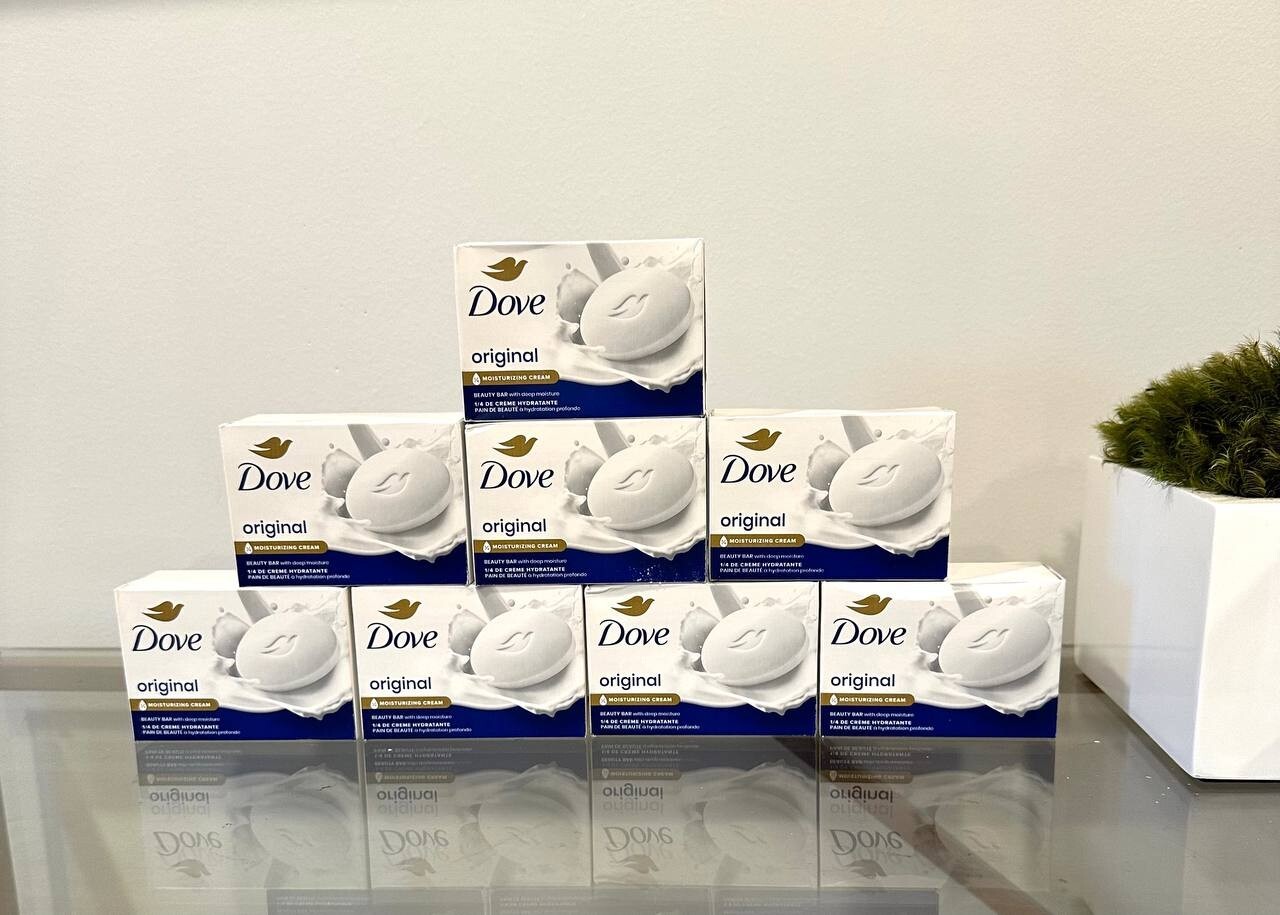Dove Original Large Beauty Soap Bar 4.75oz/135g (Pick from 8/ 12 / 18 / 24 Bar)