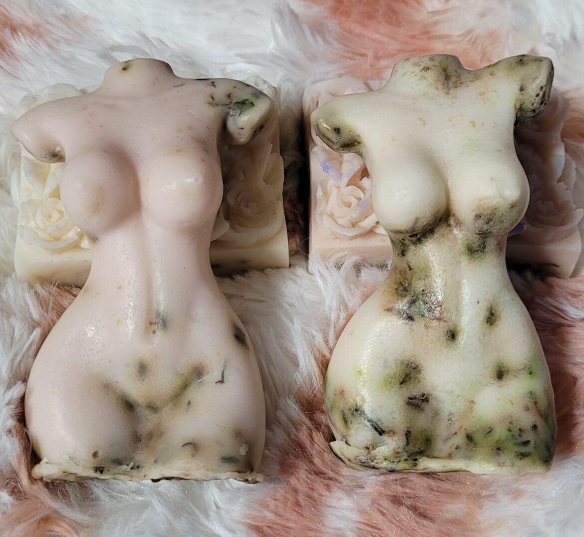 Lavender Soap, Body Set, White & Baby Pink