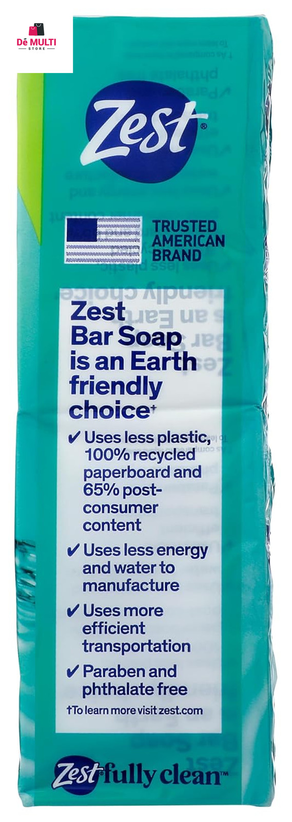 8-Bar Bath Size Soap, Aqua, 4 Ounce per Bar, 8 Bars, 32 Ounce