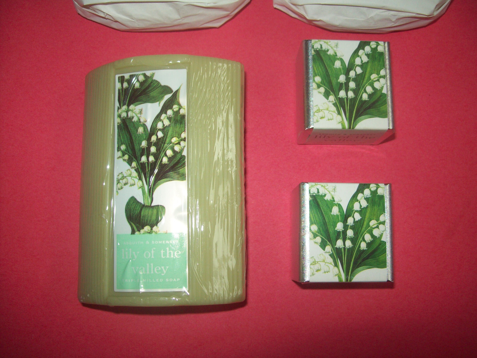GOOD LOT SOAPS -OLIVE GROVE -FLORENTINO & LILY OF THE VALLEY FROM ITALY