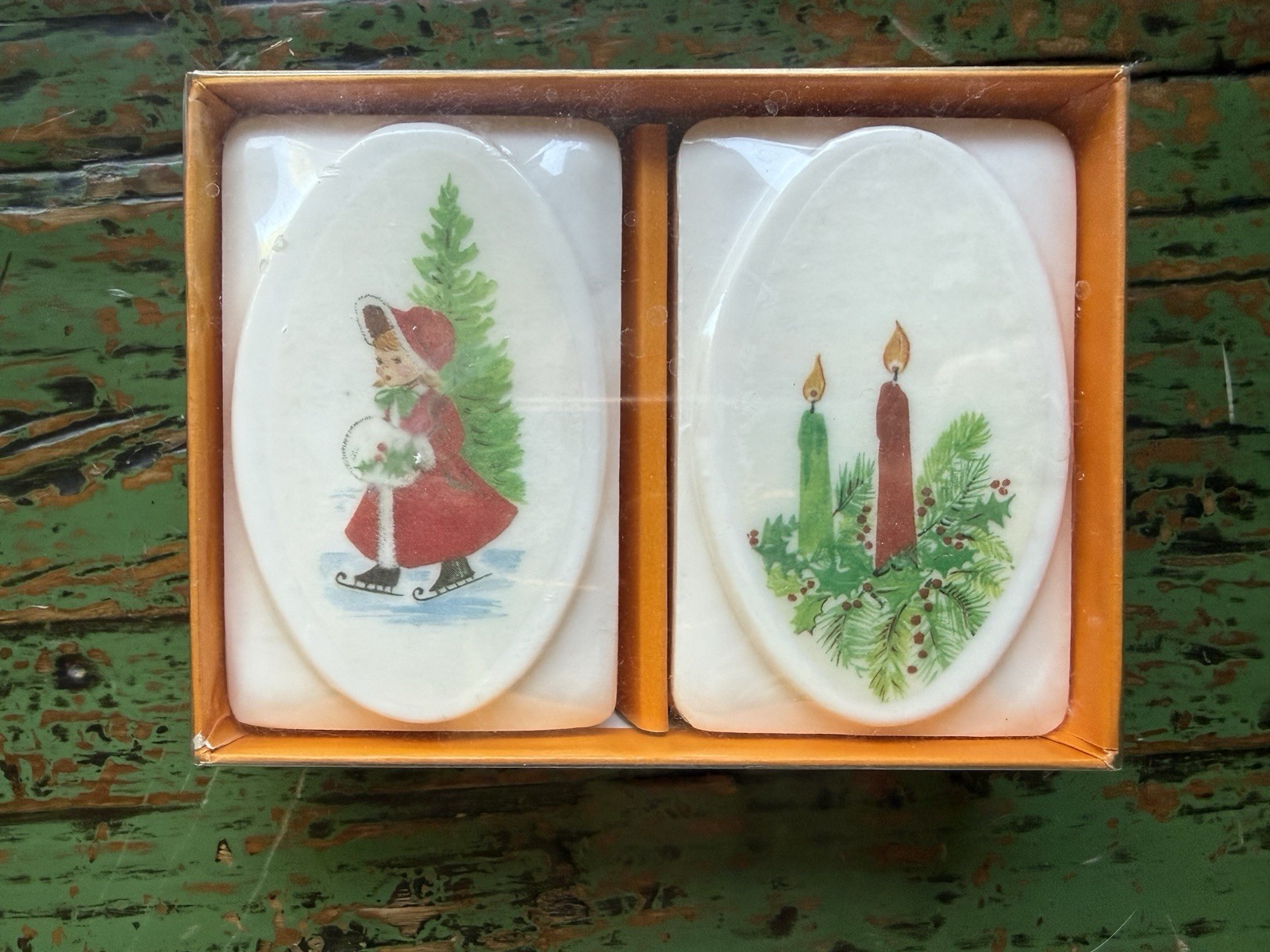 Soap Gems Christmas Holiday French Milled Soap Hand Decorated 3oz