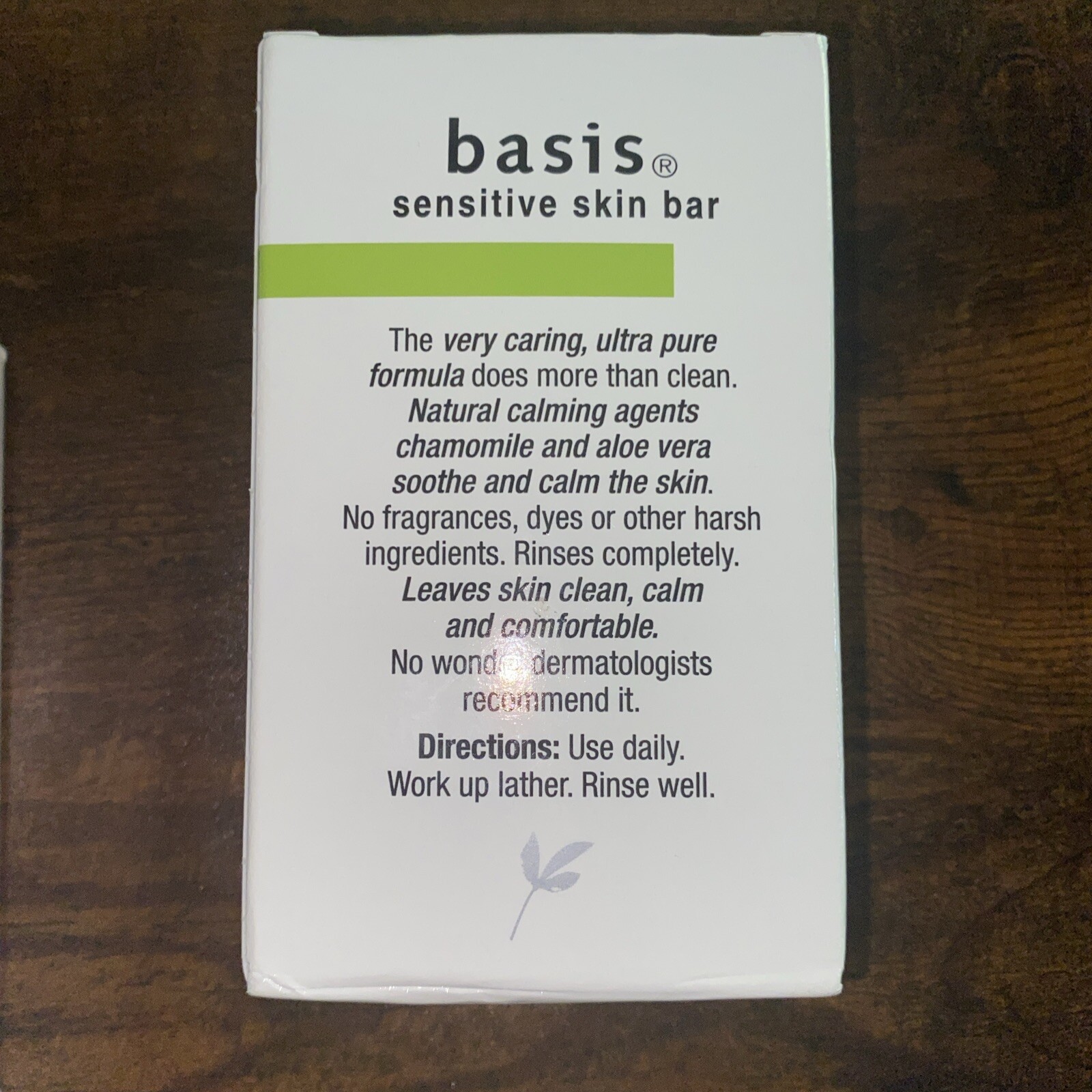 6 Bars Basis Sensitive Skin Soap – Cleans & Soothes with Chamomile & Aloe Vera