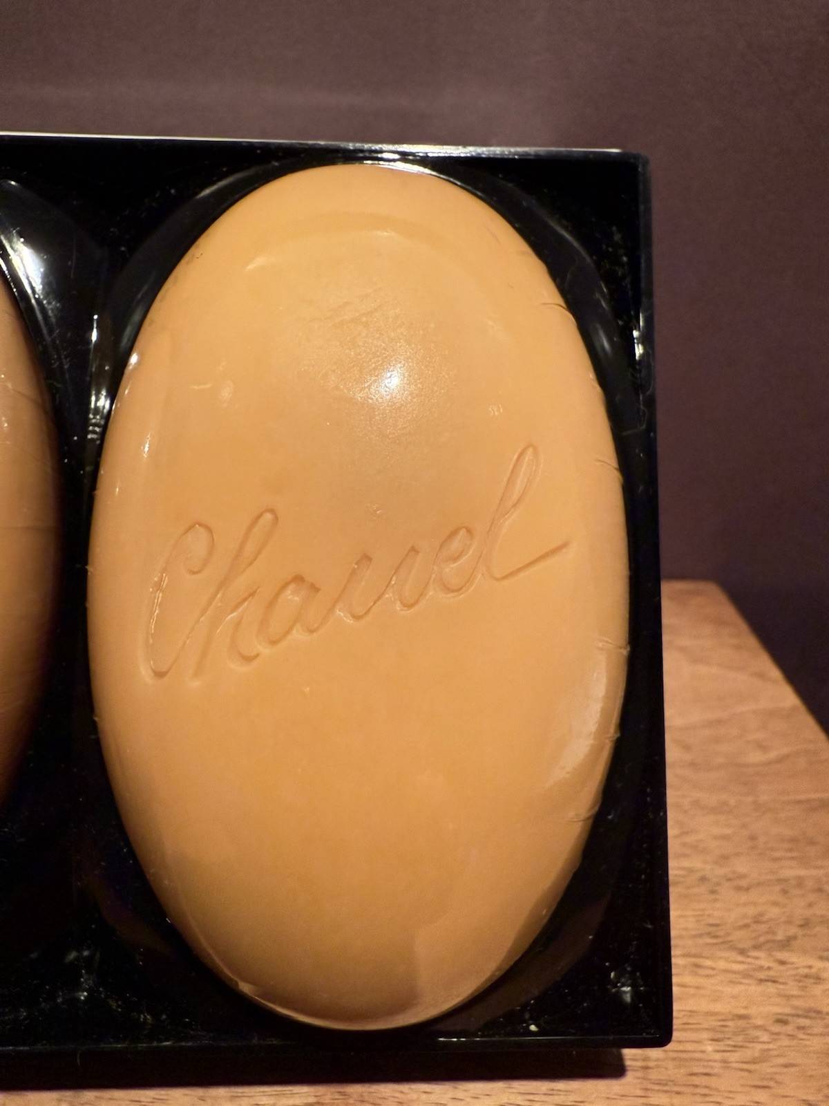 Vintage CHANEL Scented Perfume Oval Soap Plastic Case Set Of 2 Sealed SEE PHOTOS