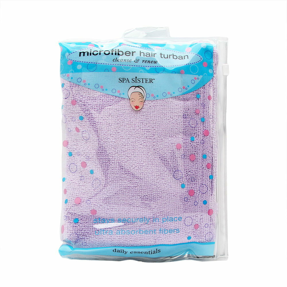 Spa Sister Microfiber Hair Turban Lavender Brand New