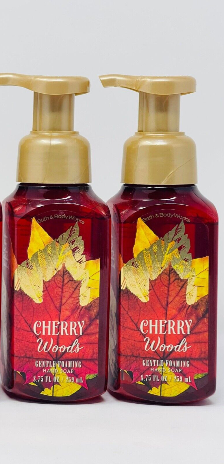 2 BATH & BODY WORKS CHERRY WOODS GENTLE FOAMING HAND SOAP 8.75 FL OZ/ 259 mL