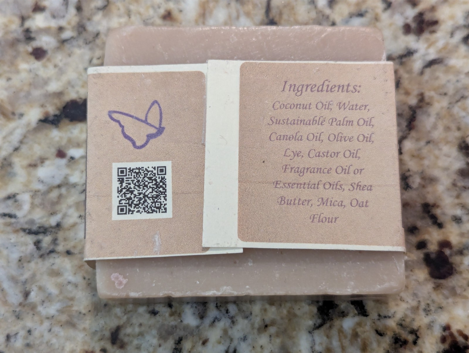 Butterfly House Soap Company Oatmeal Milk ‘N Honey Shea Butter Soap Bar