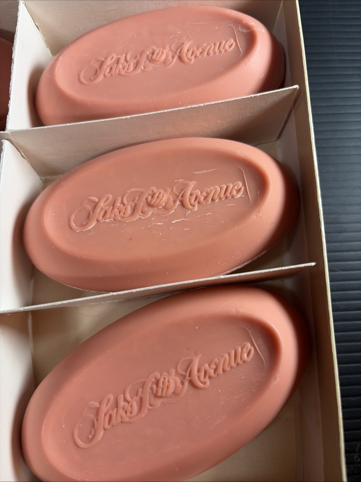 9 Vtg Soap Bars Saks Fifth Avenue Set Pink American Beauty Rose Scented