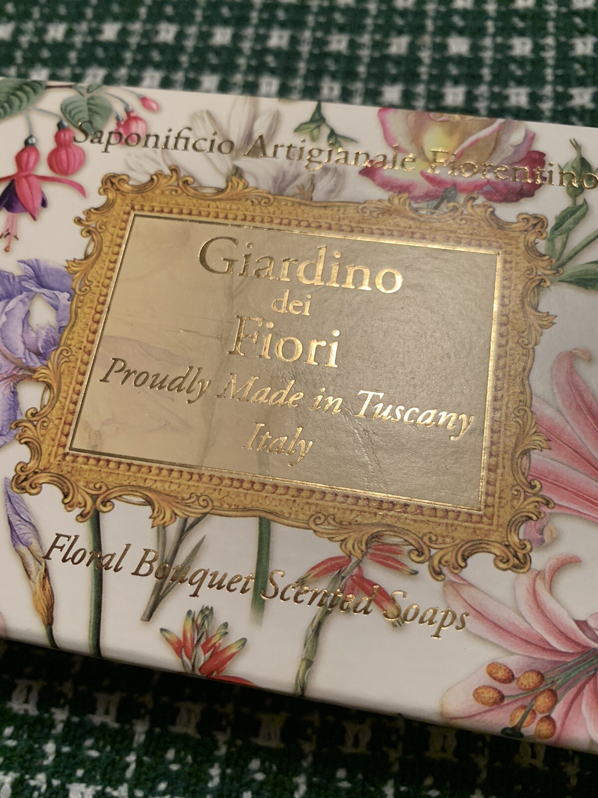 Floral 3 4.40 oz Handmade Italian Soap Bars Floral Giardino Dei Fiori Fiorentino