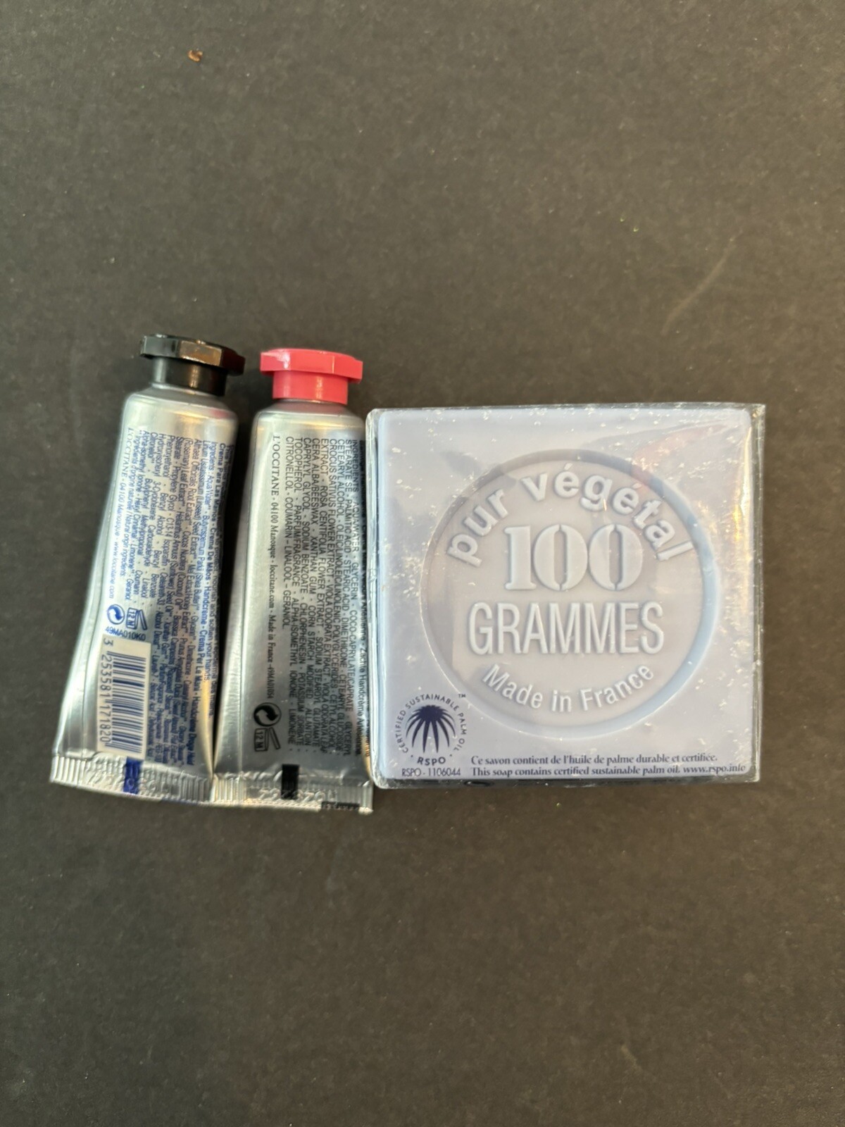 L’OCCITANE SAVON BONNE MERE MARSEILLE LAVENDER SOAP 100g + 2 Hand Cream 10ml