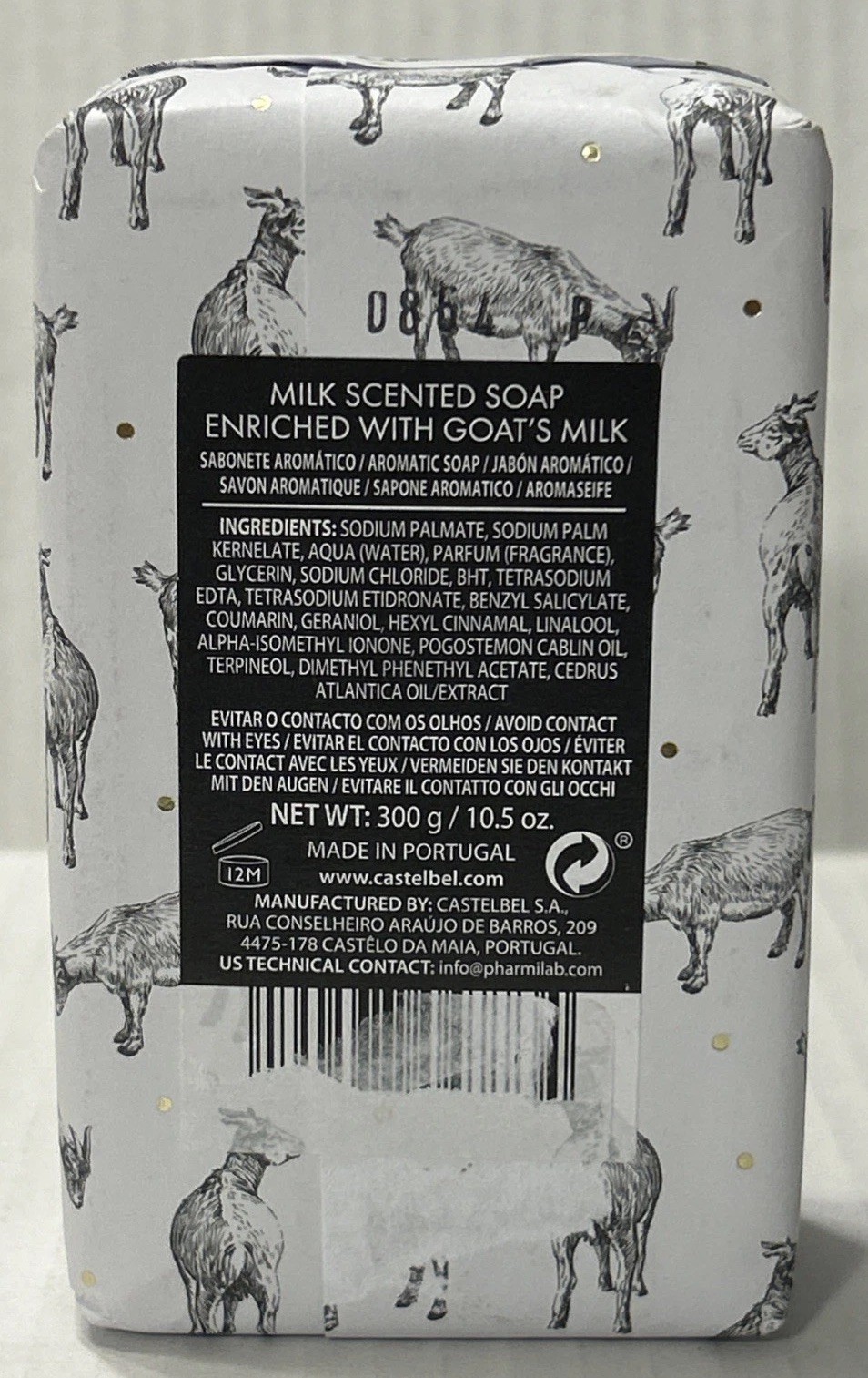 CASTELBEL LTD Editions Goat’s Milk 10.5 OZ Scented Soap Made In Portugal