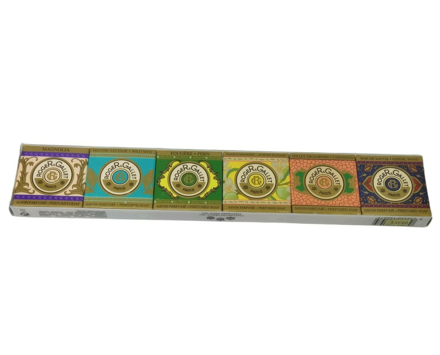 Vintage Roger & Gallet Paris France Set Of 6 Guest Soaps .9 Oz Each
