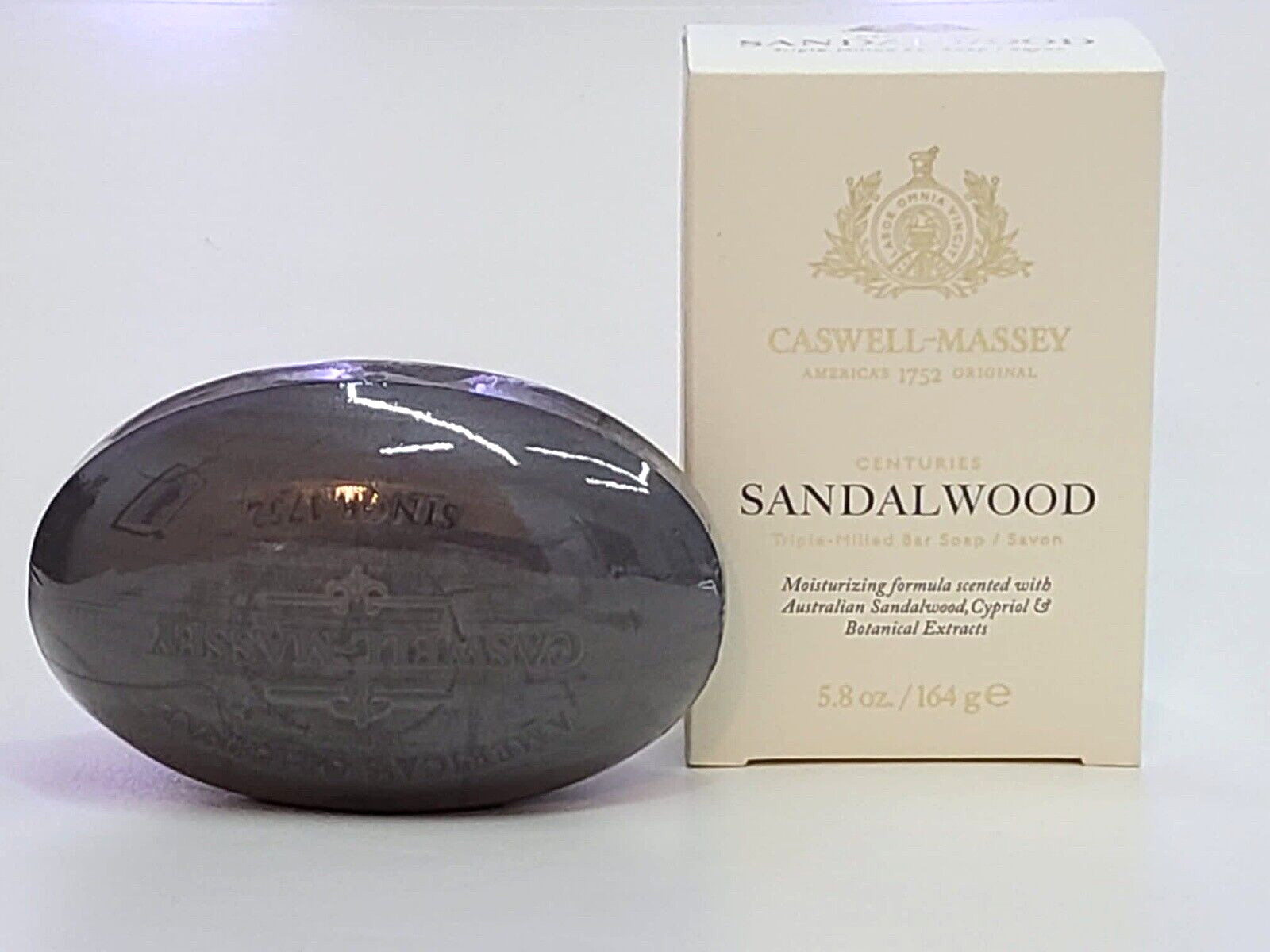 Caswell Massey Centuries Sandalwood Triple Milled Single Bar Soap