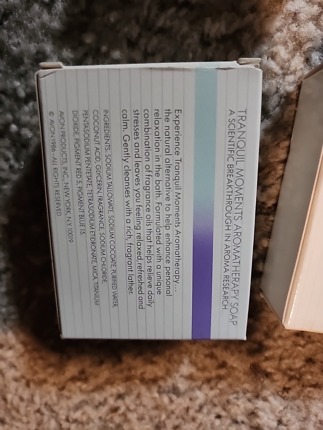 4 Avon Tranquil Moments Aromatherapy Soap New NOS 1986