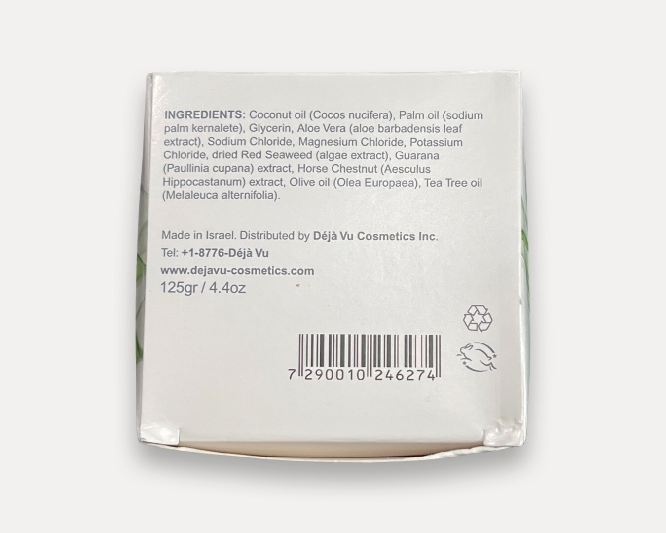 Deja Vu Cosmetics- Dead Sea Minerals- Seaweed Soap-Made in ISRAEL- NIB